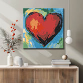 Paint by Numbers Red Heart Painting